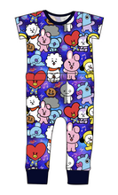 Load image into Gallery viewer, Musical Cuties Bennett Pants and Shorts Length T-Shirt Romper