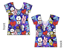 Load image into Gallery viewer, Musical Cuties Ladies' Low Back Ballerina Tee