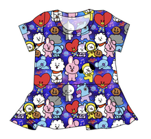 Load image into Gallery viewer, Musical Cuties Ladies' Peplum Top
