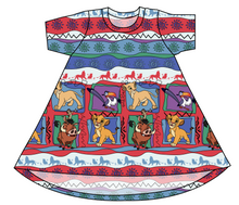 Load image into Gallery viewer, 90s Lion Quilt Basic T-Shirt Dress