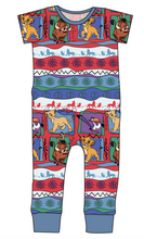 Load image into Gallery viewer, 90s Lion Quilt Emmett Pants And Shorts T-Shirt Romper