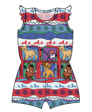 Load image into Gallery viewer, 90s Lion Quilt Ivy Summer Romper