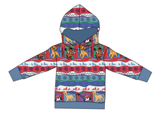 Load image into Gallery viewer, 90s Lion Quilt Ladies Oversized Hoodie