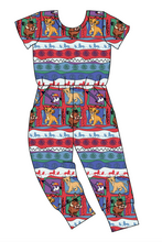 Load image into Gallery viewer, 90s Lion Quilt Ladies Pants Length Ivy Romper