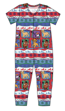 Load image into Gallery viewer, 90s Lion Quilt Ladies T-Shirt Romper
