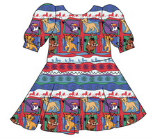 Load image into Gallery viewer, 90s Lion Quilt Prairie Dress