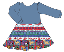 Load image into Gallery viewer, 90s Lion Quilt Prairie Dress