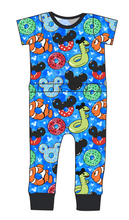 Load image into Gallery viewer, Floatie Mouse Ears Bennett Pants and Shorts Length T-Shirt Romper
