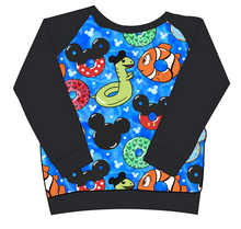 Load image into Gallery viewer, Floatie Mouse Ears Classic Hoodie (or Crewneck)
