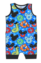 Load image into Gallery viewer, Floatie Mouse Ears Emmett Pants And Shorts T-Shirt Romper
