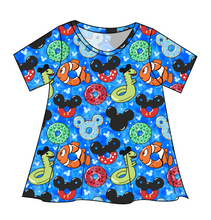 Load image into Gallery viewer, Floatie Mouse Ears Ladies' Swing Tee