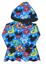 Load image into Gallery viewer, Floatie Mouse Ears Peplum Hoodie (or Crewneck)