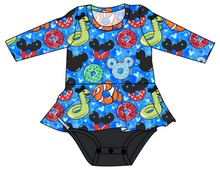 Load image into Gallery viewer, Floatie Mouse Ears Peplum Top