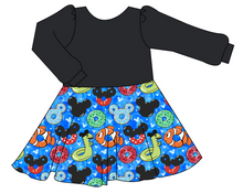 Load image into Gallery viewer, Floatie Mouse Ears Prairie Dress