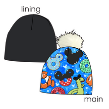 Load image into Gallery viewer, Floatie Mouse Ears Slouchy Beanie (Reversible!)