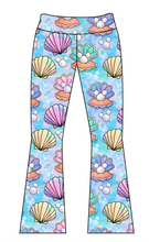 Load image into Gallery viewer, Pearly Mouse Ears Kids Flared Leggings