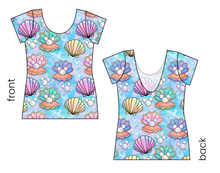 Load image into Gallery viewer, Pearly Mouse Ears Ladies' Low Back Ballerina Tee