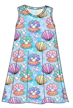 Load image into Gallery viewer, Pearly Mouse Ears Ladies' Swing Dress