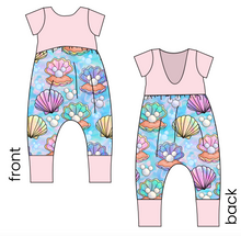 Load image into Gallery viewer, Pearly Mouse Ears Low Back Romper and Bubble Romper