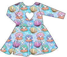 Load image into Gallery viewer, Pearly Mouse Ears Molly Heart Back Twirly Dress