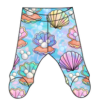 Load image into Gallery viewer, Pearly Mouse Ears Newborn Footed Pants