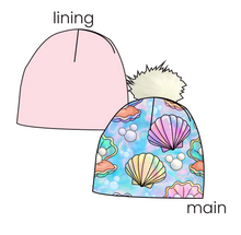 Load image into Gallery viewer, Pearly Mouse Ears Slouchy Beanie (Reversible!)
