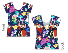Load image into Gallery viewer, Down the Rabbit Hole Ladies' Low Back Ballerina Tee