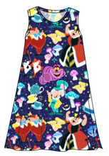 Load image into Gallery viewer, Down the Rabbit Hole Ladies' Swing Dress