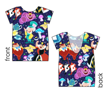 Load image into Gallery viewer, Down the Rabbit Hole Low Back Ballerina Tee