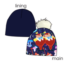 Load image into Gallery viewer, Down the Rabbit Hole Slouchy Beanie (Reversible!)