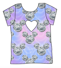 Load image into Gallery viewer, Diamond Ears Cambria Heart Back Tee