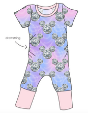 Load image into Gallery viewer, Diamond Ears Grow With Me Pants And Shorts Romper