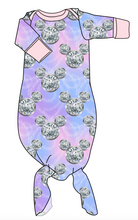 Load image into Gallery viewer, Diamond Ears Newborn Knotted Gown