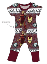 Load image into Gallery viewer, Iron Hero Grow With Me Pants And Shorts Romper