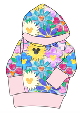 Load image into Gallery viewer, Mickey Flowers Grow With Me Hoodie (or Crewneck)