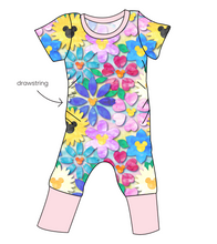 Load image into Gallery viewer, Mickey Flowers Grow With Me Pants And Shorts Romper