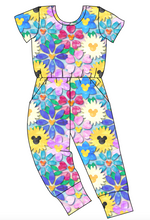 Load image into Gallery viewer, Mickey Flowers Ladies Pants Length Ivy Romper