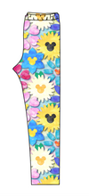 Load image into Gallery viewer, Mickey Flowers Ladies' Lounge Leggings
