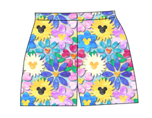 Load image into Gallery viewer, Mickey Flowers Ladies' Lounge Shorts