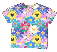 Load image into Gallery viewer, Mickey Flowers Ladies' Oversized Tee