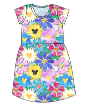 Load image into Gallery viewer, Mickey Flowers Ladies' Play Dress