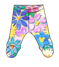 Load image into Gallery viewer, Mickey Flowers Newborn Footed Pants