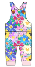 Load image into Gallery viewer, Mickey Flowers Overalls and Shortalls