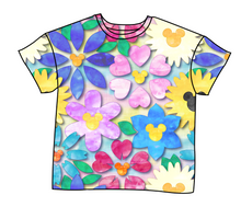 Load image into Gallery viewer, Mickey Flowers Oversized Tee