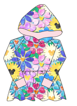 Load image into Gallery viewer, Mickey Flowers Peplum Hoodie (or Crewneck)