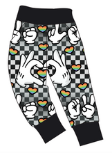 Load image into Gallery viewer, Mickey Love Signs Basic Joggers And Jogger Shorts
