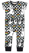 Load image into Gallery viewer, Mickey Love Signs Bennett Pants and Shorts Length T-Shirt Romper