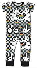 Load image into Gallery viewer, Mickey Love Signs Emmett Pants And Shorts T-Shirt Romper