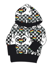 Load image into Gallery viewer, Mickey Love Signs Grow With Me Hoodie (or Crewneck)