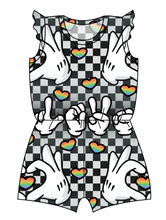 Load image into Gallery viewer, Mickey Love Signs Ivy Summer Romper